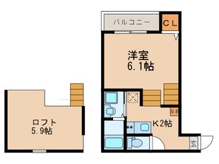 セレーノオオゾネの物件間取画像